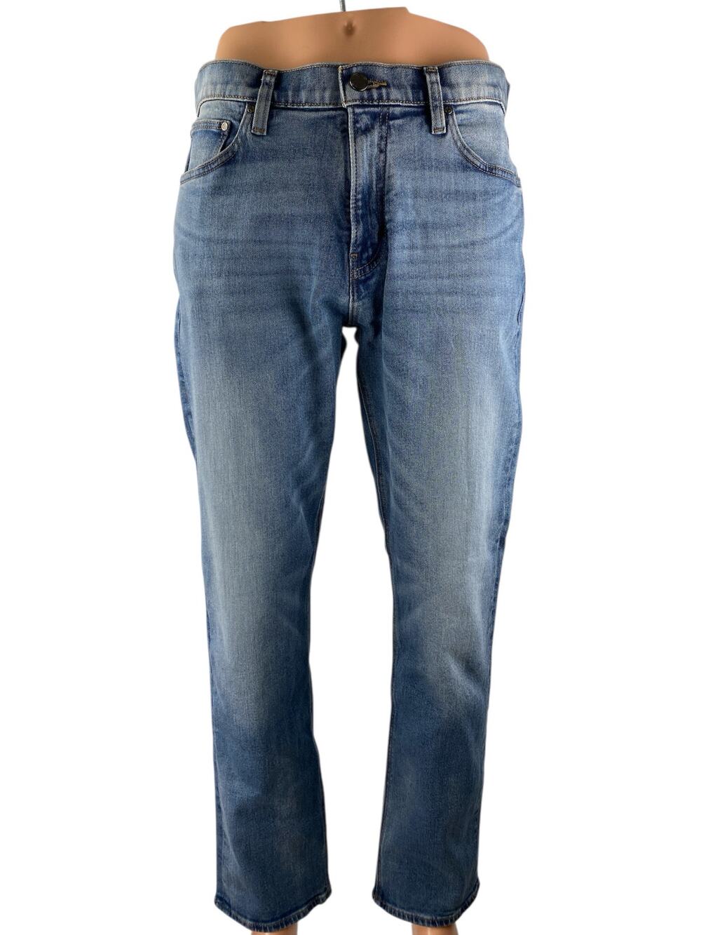 Michael Kors Blue Wash Regular Fit High Rise Straight Denim Jeans Pants Size 32